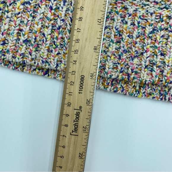 Lou & Grey Rainbow Sprinkle Sweater Oversized Cropped Pullover XS - Picture 6 of 7